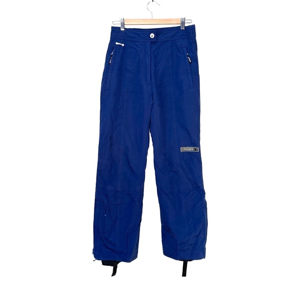 Spyder Woman’s Blue XT Insulated Ski Snowboarding Pants Size 8 - Picture 1 of 15